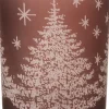 Discount Teelichthalter Mat Tannenbaum braun D 7 H 8 cm Teelichthalter