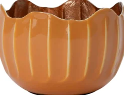 Outlet Teelichthalter Sten orange D 10 H 7 cm Teelichthalter|Kerzenständer