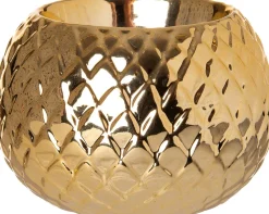 Best Teelichthalter gold 8,5 x 8,5 x 5,8 cm Teelichthalter