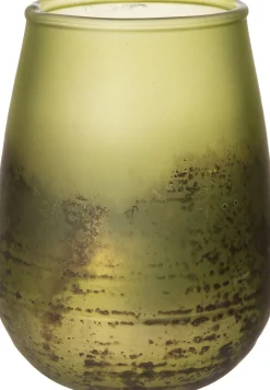 Sale Teelichthalter Pom grün D 9 H 16 cm Teelichthalter