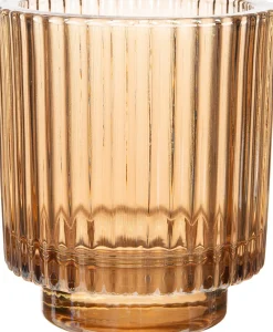 Outlet Teelichthalter Toby gelb D 9 cm H 10 cm Teelichthalter