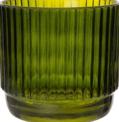 Discount Teelichthalter Ties grün D 12 H 12 cm Teelichthalter