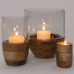 Online Teelichthalter Ime Holz D 7 H 10 cm Teelichthalter