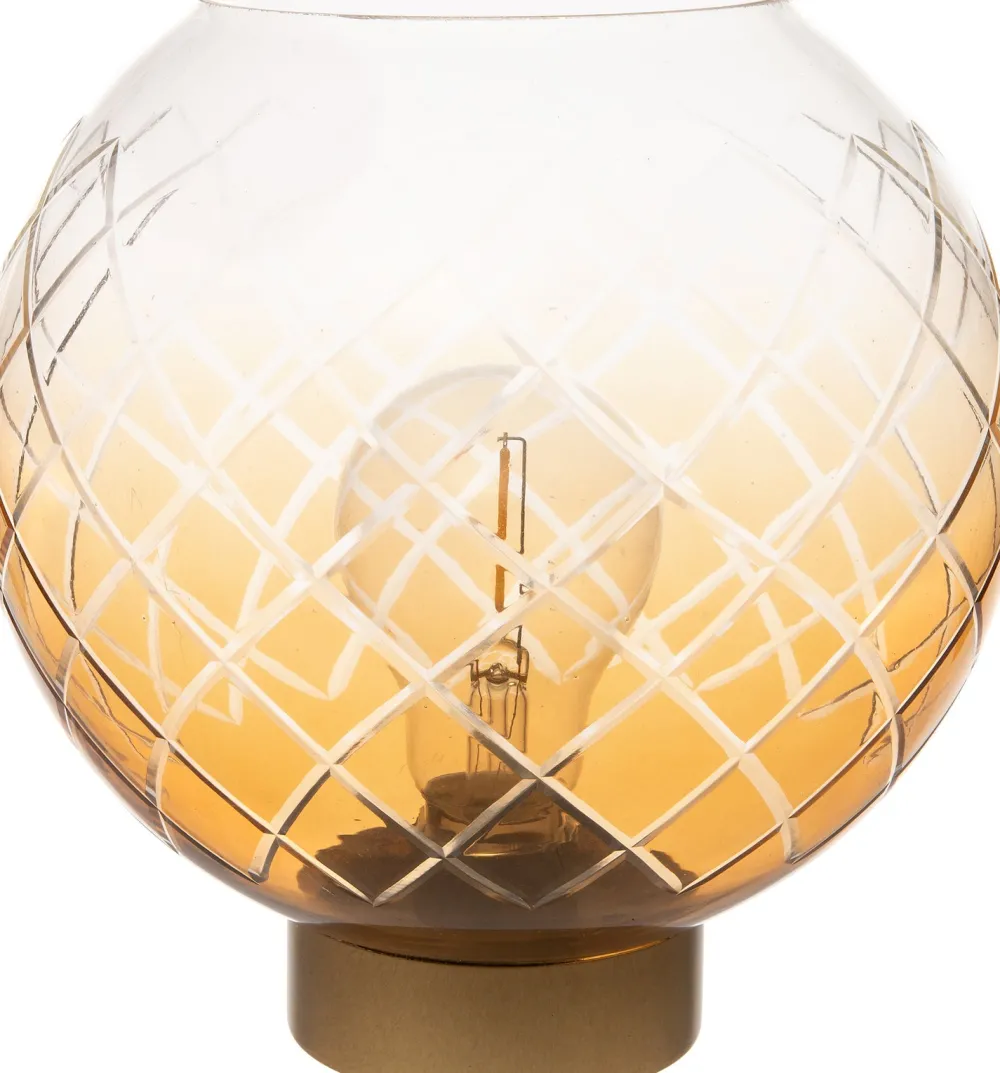 New Tischleuchte Cansu braun 19 x 19 x 19 cm Tischleuchten