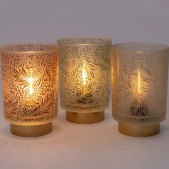 Outlet Tischleuchte Flip beige D 10 H 15 cm Tischleuchten