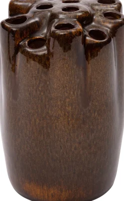 Clearance Tulpenvase Mika braun D 15 H 20 cm Vasen & Krüge|Blumentöpfe & Pflanzgefäße