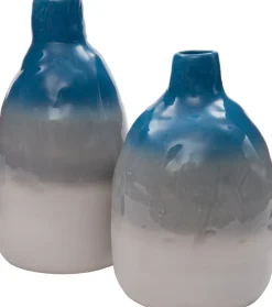 Outlet Vase Berber blau D 20 H 31 cm Vasen & Krüge|Blumentöpfe & Pflanzgefäße