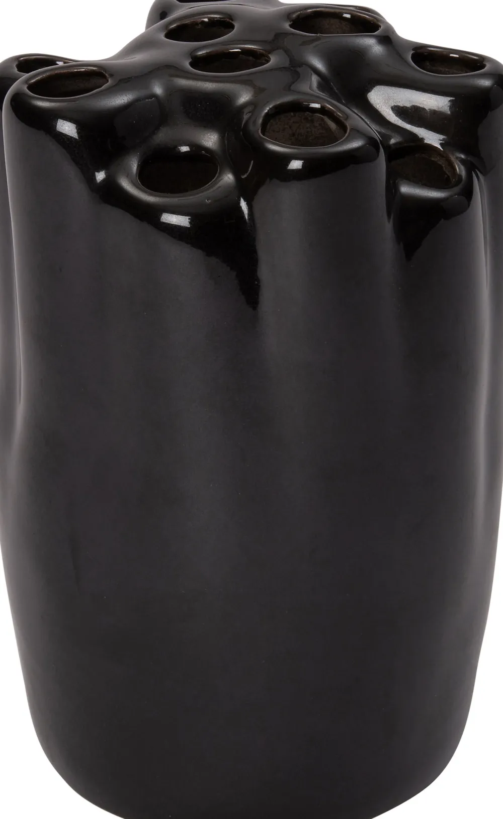 Sale Vase Cruz schwarz D 15 H 20 cm Vasen & Krüge|Blumentöpfe & Pflanzgefäße