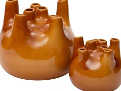 Online Vase Dilara gelb D 19 H 18 cm Vasen & Krüge|Blumentöpfe & Pflanzgefäße