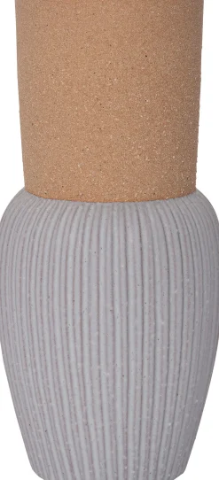 Best Vase mit Fuß Jill grau / braun 15,5 x 15,5 x 32 cm Vasen & Krüge|Blumentöpfe & Pflanzgefäße