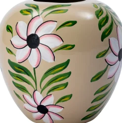 Online Vase Shain beige/grün D 25 H 25 cm Vasen & Krüge|Blumentöpfe & Pflanzgefäße