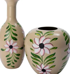 Online Vase Shain beige/grün D 25 H 25 cm Vasen & Krüge|Blumentöpfe & Pflanzgefäße