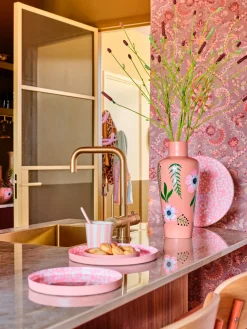 Discount Vase Shain rosa D 20 H 20 cm Vasen & Krüge|Blumentöpfe & Pflanzgefäße