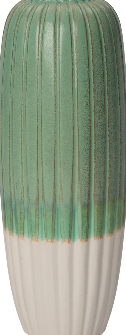 Clearance Vase Vaxjo grün/weiß D 15 D 40 cm Vasen & Krüge|Blumentöpfe & Pflanzgefäße