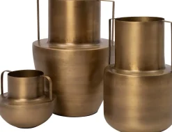 Vase Zev gold D 20,5 H 18 cm Vasen & Krüge|Blumentöpfe & Pflanzgefäße