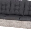 Clearance verstellbares Loungesofa 3-Sitzer Sanur braun Loungesofas|Loungesofas