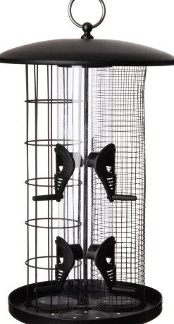 Vogelfutterhaus Trio schwarz D 20 H 36,5 cm Gartenvögel|Vogelfutterhäuser