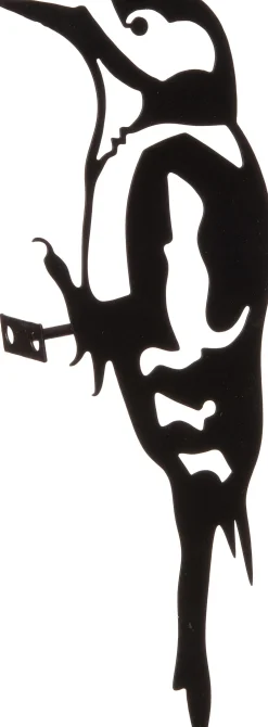 Sale Wanddekoration Vogel schwarz 7,5 x 2,5 x 20 cm Outdoor-Wanddeko