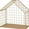 Best Wandregal Haus gold 26 x 14 x 26 cm Wandregale & Hakenleisten
