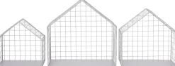 Clearance Wandregal Haus grau 31 x 15 x 31 cm Wandregale & Hakenleisten