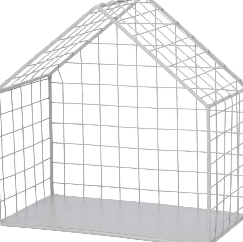 New Wandregal Haus grau 21 x 13 x 21 cm Wandregale & Hakenleisten