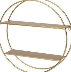 Hot Wandregal Luke gold 50 x 12 x 50 cm Wandregale & Hakenleisten