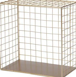 Online Wandregal Vi gold 21 x 13 x 21 cm Wandregale & Hakenleisten