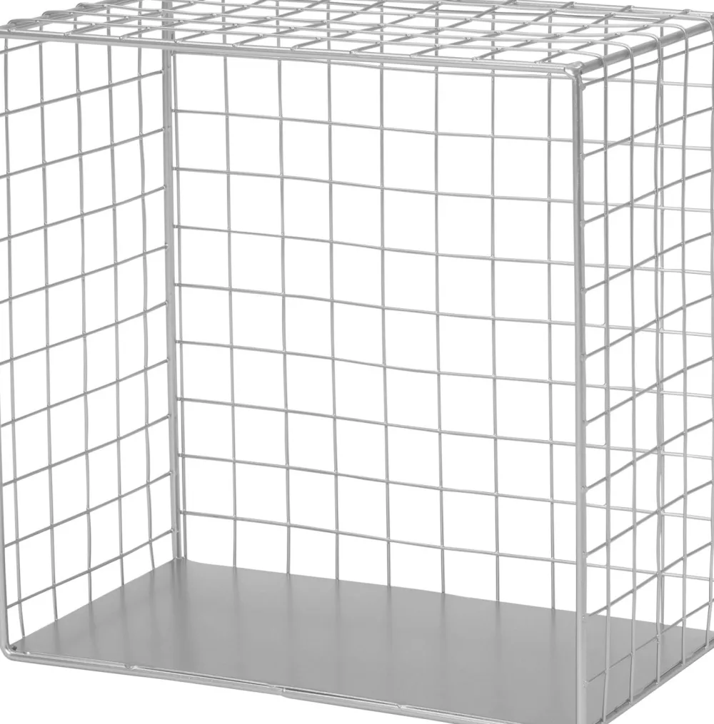 Wandregal Vi grau 21 x 13 x 21 cm Wandregale & Hakenleisten