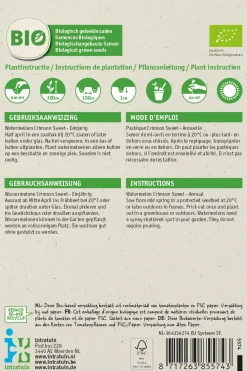 Discount Wassermelone Samen (Citrullus lanatus 'Crimson Sweet') (BIO) Samen Obstsamen|Saatgut