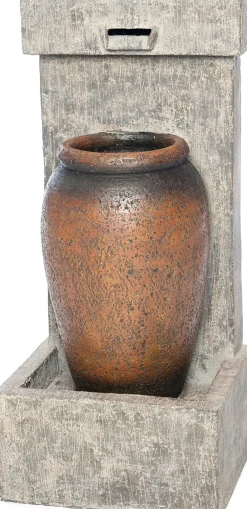 Online Wasserspiel Clarington mit LED Beleuchtung 30 x 26 x 66 cm Gartenbrunnen & Wasserspiele