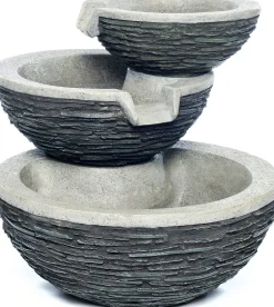 Sale Wasserspiel Norfolk mit LED-Beleuchtung 51 x 60 x 47 cm Gartenbrunnen & Wasserspiele