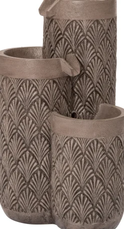 Clearance Wasserspiel Salo grau 40 x 40 x 66 cm Gartenbrunnen & Wasserspiele