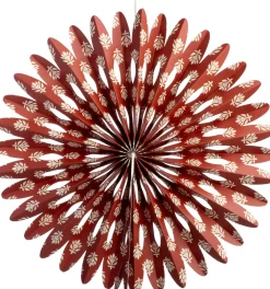 Discount Weihnachtsanhänger Schneeflocke braun / weiß D 31 H 5 cm Weihnachtsdeko Zum Aufhängen