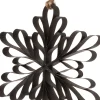 Sale Weihnachtsbaumanhänger Schneeflocke D 15 cm schwarz Weihnachtsdeko Zum Aufhängen