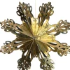 Hot Weihnachtsbaumschmuck Papier Schneeflocke grün / gold D 23 cm Weihnachtsdeko Zum Aufhängen