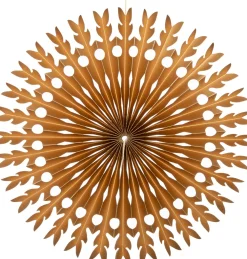Hot Weihnachtsbaumschmuck Papier Fächer gold D 36,5 cm Weihnachtsdeko Zum Aufhängen