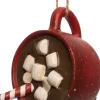 Weihnachtsbaumschmuck Heiße Schokolade rot 7,7 x 5,8 x 6,2 cm Weihnachtskugeln & -Anhänger