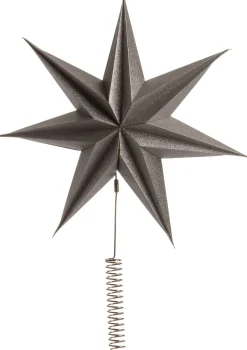 New Weihnachtsbaumspitze Stern Herbert silber D 30 H 51 cm Weihnachtsbaumspitzen