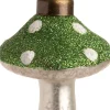 Weihnachtsbaumschmuck Pilz grün / weiß D 5,5 H 7 cm Weihnachtskugeln & -Anhänger