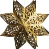 Online Weihnachtsbaumschmuck Papier Schneeflocke schwarz / gold D 23 cm Weihnachtsdeko Zum Aufhängen