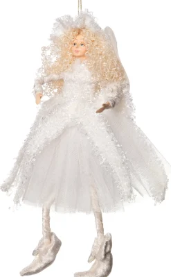 Clearance Weihnachtsbaumschmuck Fee 30 x 17 x 6 cm weiß Weihnachtsdeko Zum Aufhängen