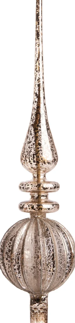 Outlet Weihnachtsbaumspitze Antique silber D 8 H 34,5 cm Weihnachtsbaumspitzen