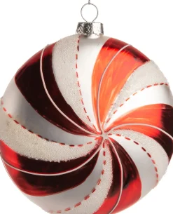 Weihnachtsbaumschmuck Netta weiß / rot D 10 H 10 cm Weihnachtskugeln & -Anhänger