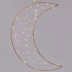 Online Weihnachtsbeleuchtung Mond mit LED D 30 H 32 cm Weihnachtsdeko Zum Aufhängen