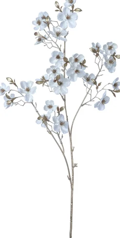 Weihnachtsblume Pfirsichblüte weiß H 87 cm Weihnachtszweige & -Blumen