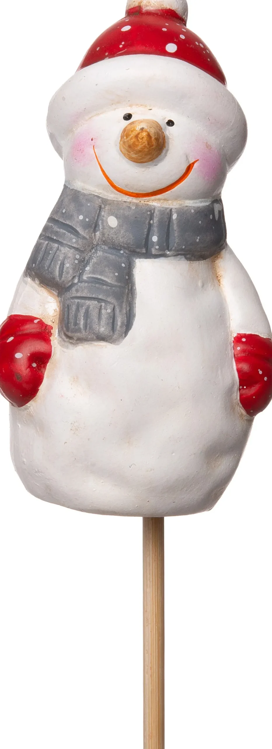 Outlet Weihnachtsdeko Schneemann weiß 3,5 x 3,1 x 7,3 cm Weihnachtsfiguren & -Objekte