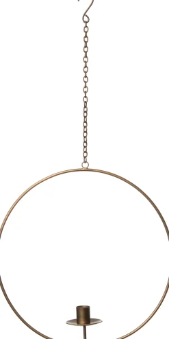 Hot Weihnachtsdeko Kerzenständer Tommy gold 30,5 x 6,5 x 30,5 cm Kerzenständer|Weihnachtsdeko Zum Aufhängen