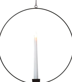 Best Weihnachtsdeko Ring schwarz 40 x 2,5 x 42 cm mit 1 Lämpchen extra warm Weihnachtsdeko Zum Aufhängen|Weihnachtsleuchten