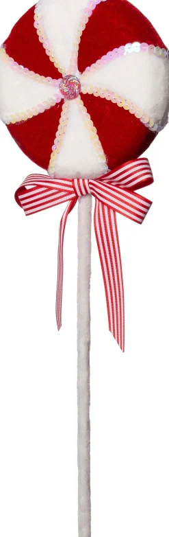 New Weihnachtsdeko Candyline Lolly rot 12 x 3 x 37 cm Weihnachtsdeko Zum Aufhängen