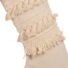 Weihnachtsdeko Weihnachtsstrumpf Tassel creme 60 x 28 x 1,5 cm Weihnachtsdeko Zum Aufhängen